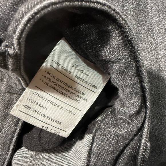 Kancan Womens Gray Wash‎ High Rise Frayed Hem Bootcut Jeans - Picture 6 of 8